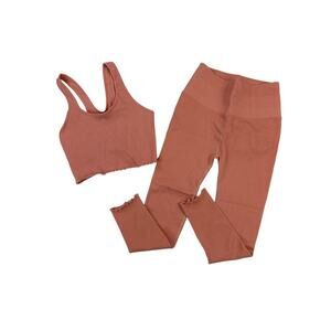 Spiritual Gangster - Amor Crop Tank and Love Sculpt Seamless Ruffle Leggings